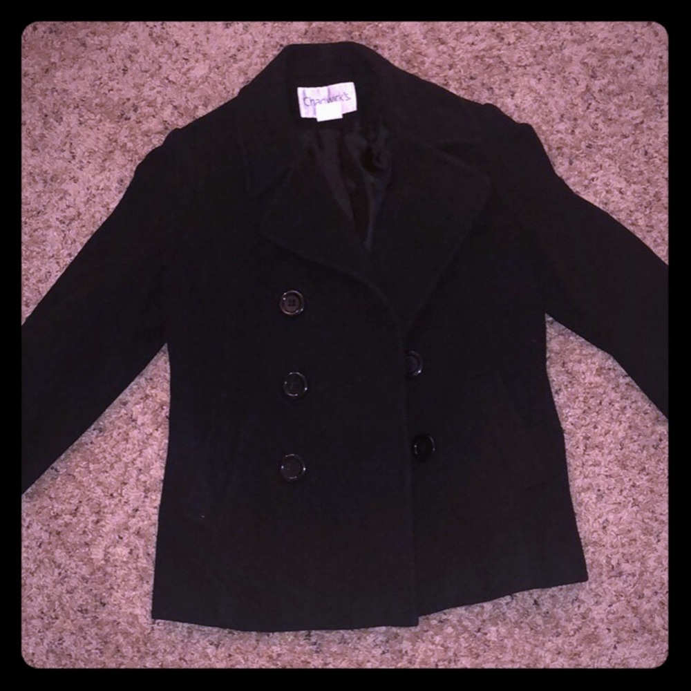 Black Pea coat